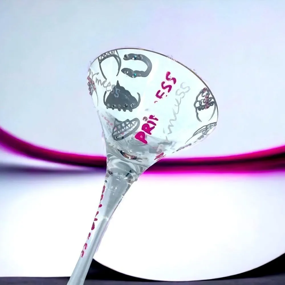 Lolita l Love My Martini l Princess l Collectable l Martini glass l Hand-painted